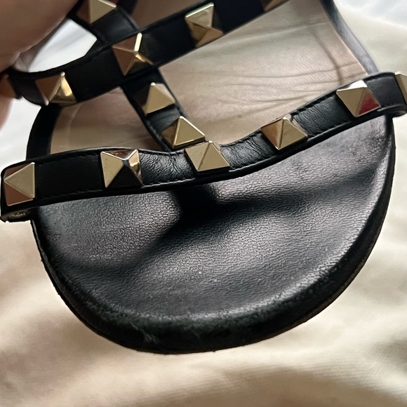 Valentino rock stud heels black size 9 - Picture 5 of 6